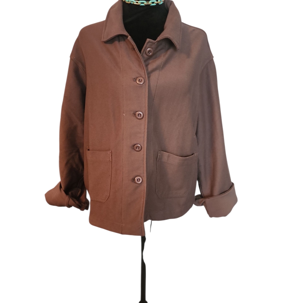 RAE MODE Classic Brown Utility Jacket for Women- NWT
